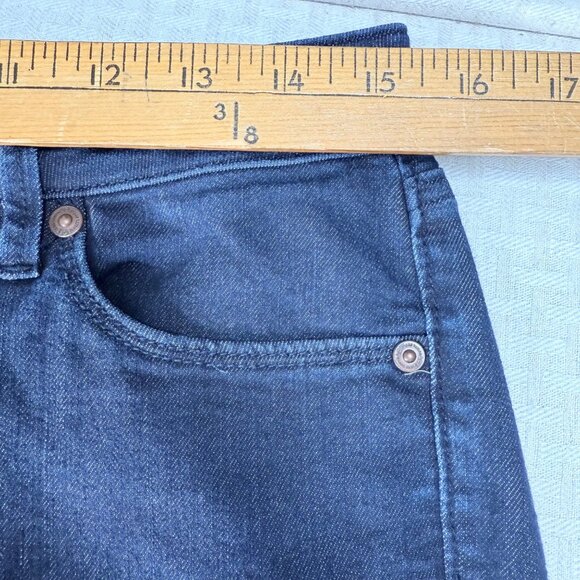 Ann Taylor Loft Womens 28/6PCurvy Kick Crop Jeans Dark Wash Denim Petite - Picture 5 of 9